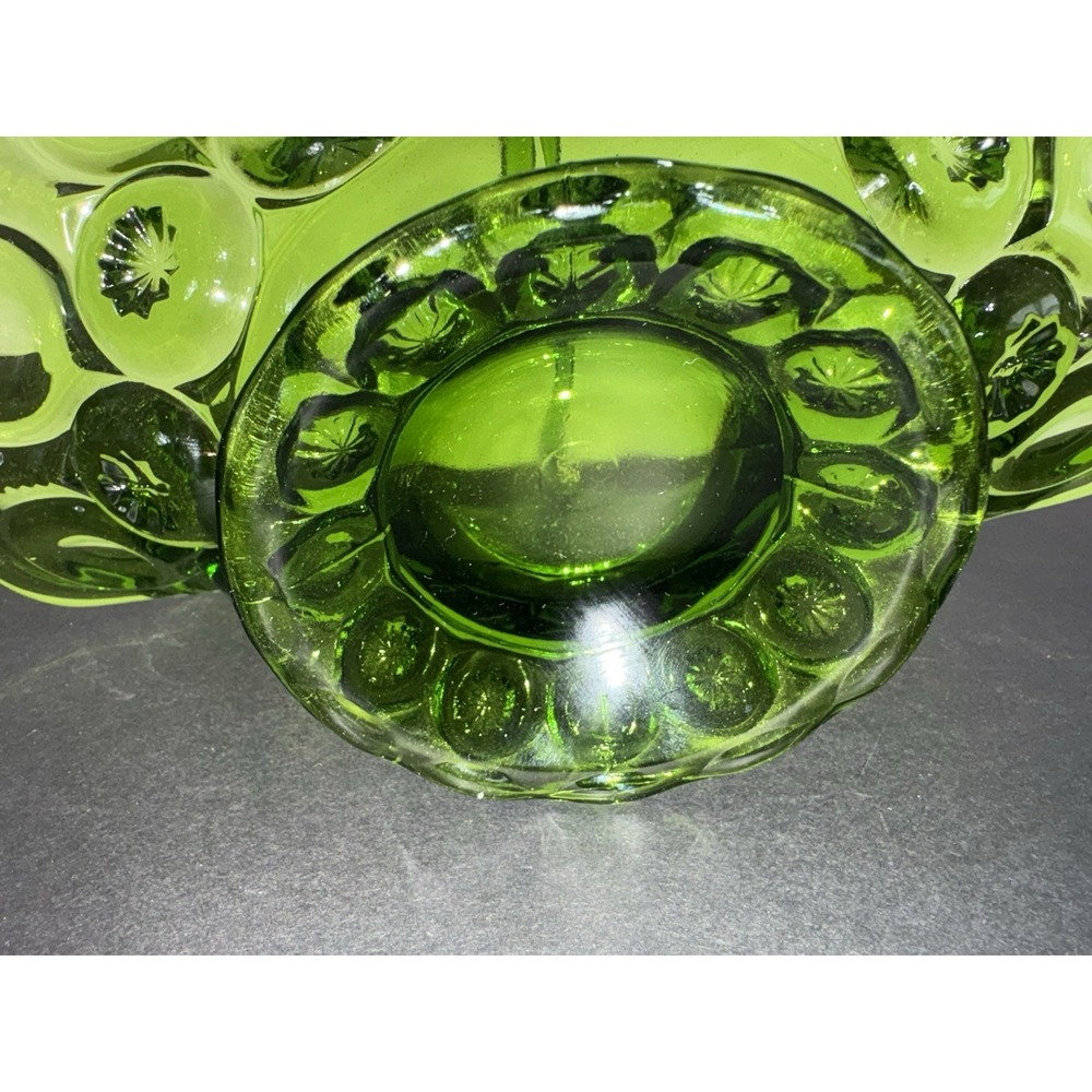 LE Smith Moon & Star Decorative Basket in Lime Green Pedestal Centerpiece 8x9" - Picture 7 of 12